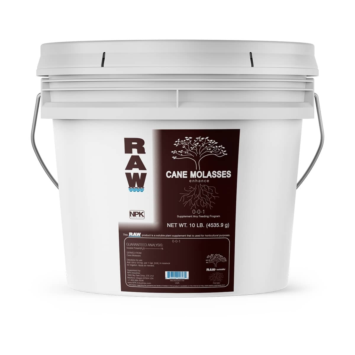 Raw Nutrients - Cane Molasses - 10lb