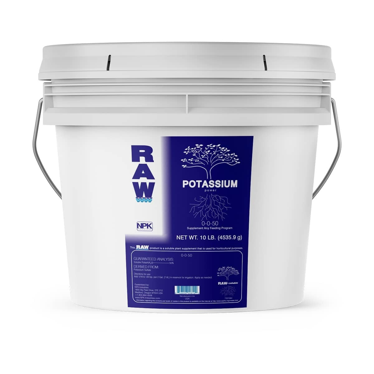 Raw Nutrients - Potassium - 10lb