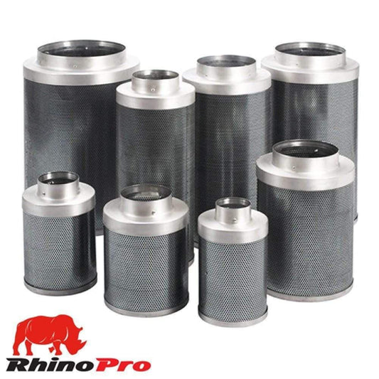 Rhino Pro Carbon Filter – Premium Odour Control for Grow Rooms & Tents - 4" x 300mm (350m3/h)