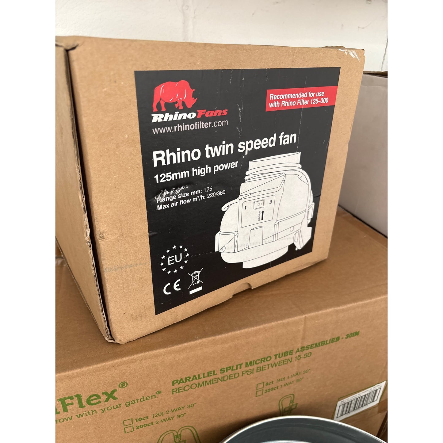 Rhino Twin Speed Fan - Rhino Twin Speed - 125 - 5" 220/360m3/h Fan