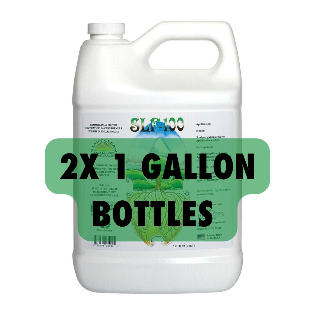 SLF-100 Enzyme Hydroponics Systems and Soilless Media Cleanser - 7.6L  (2 US Gallon)