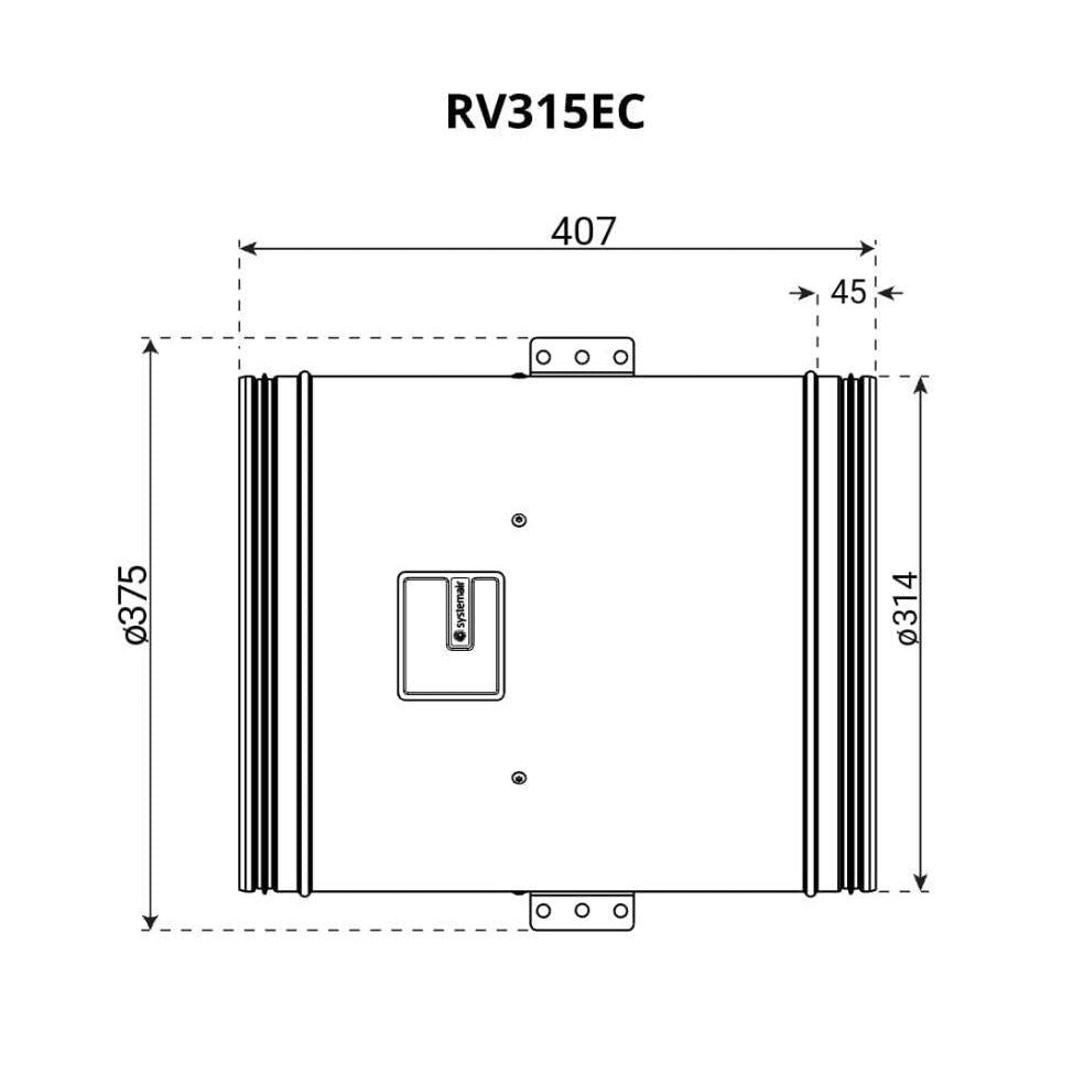 Super Silent Revolution Vector EC Fan - 12" - 3784m3/h