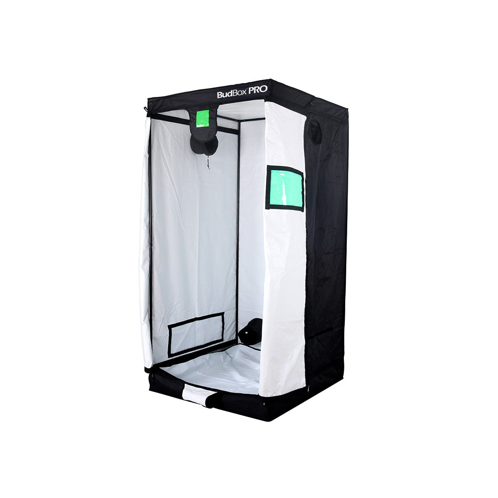 Bud Box Pro 100 x 100 Grow Tent - Standard & XL Height (White/Silver Lining)
