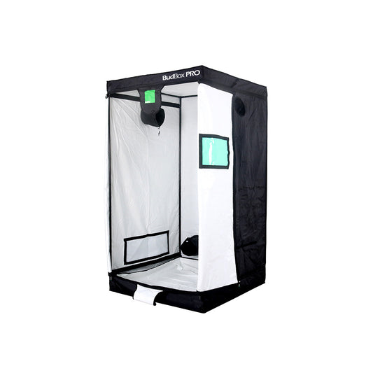 Bud Box Pro 100 x 100 Grow Tent - Standard & XL Height (White/Silver Lining)